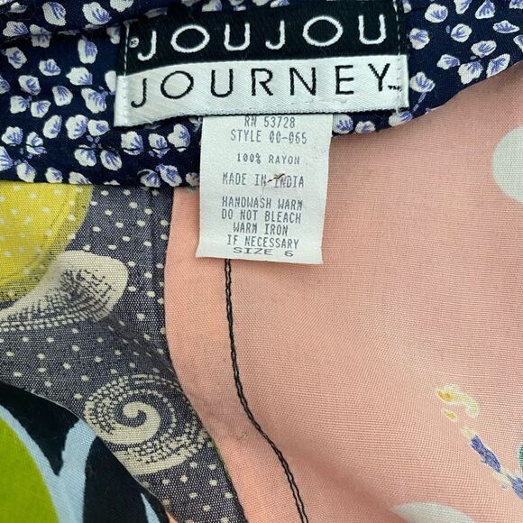 JouJou Journey Patchwork Quilt Long Boho Skirt Sz 6 NWOT - Picture 5 of 6